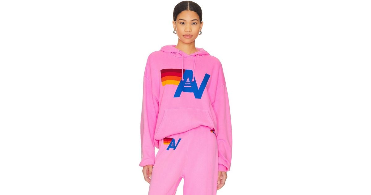 Aviator nation pink sweatshirt sale