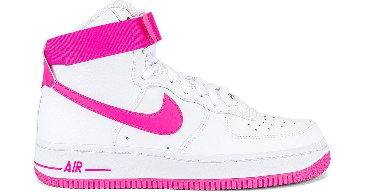 pink high top air force ones