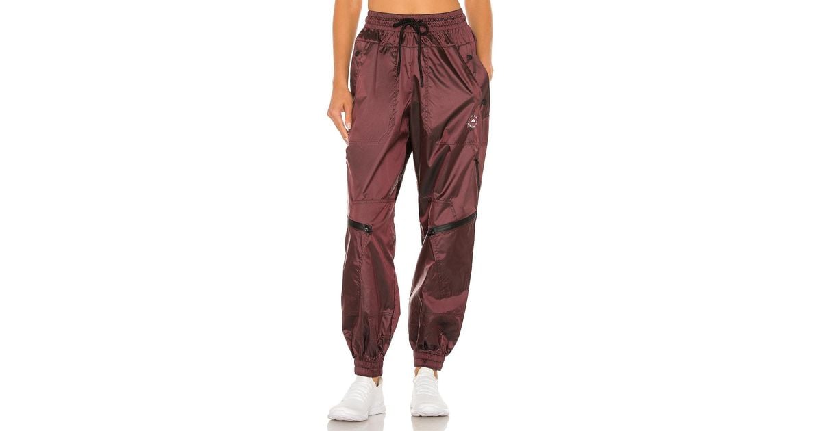 adidas By Stella McCartney Asmc Woven Track Pant in Red | Lyst
