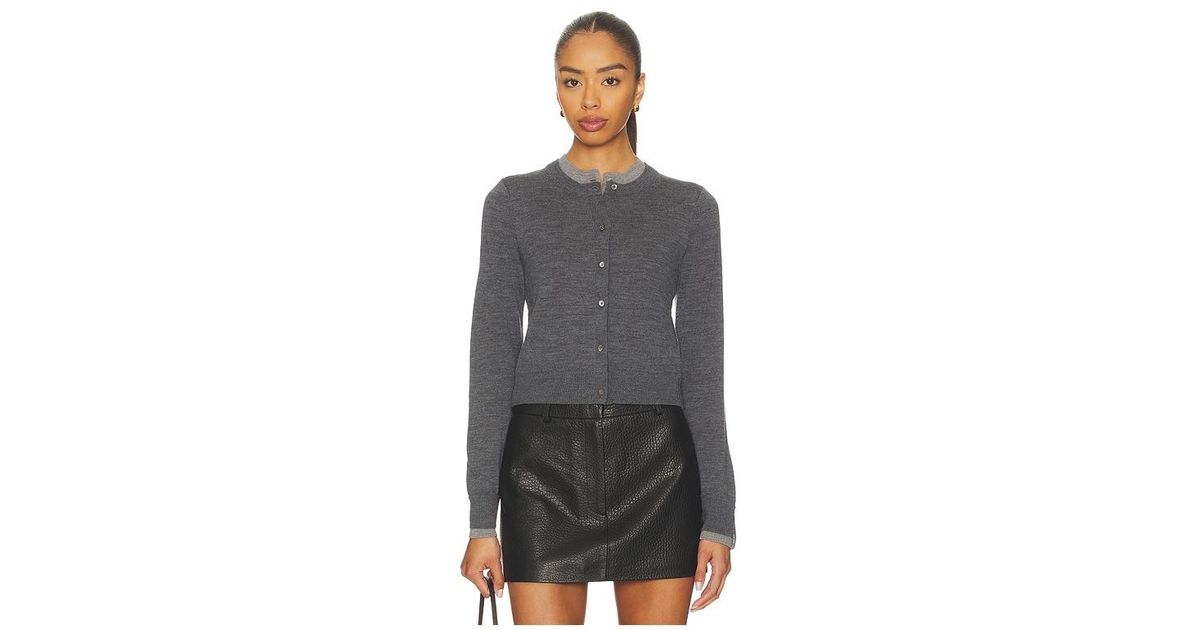 ROKH Layered Cardigan in Black | Lyst