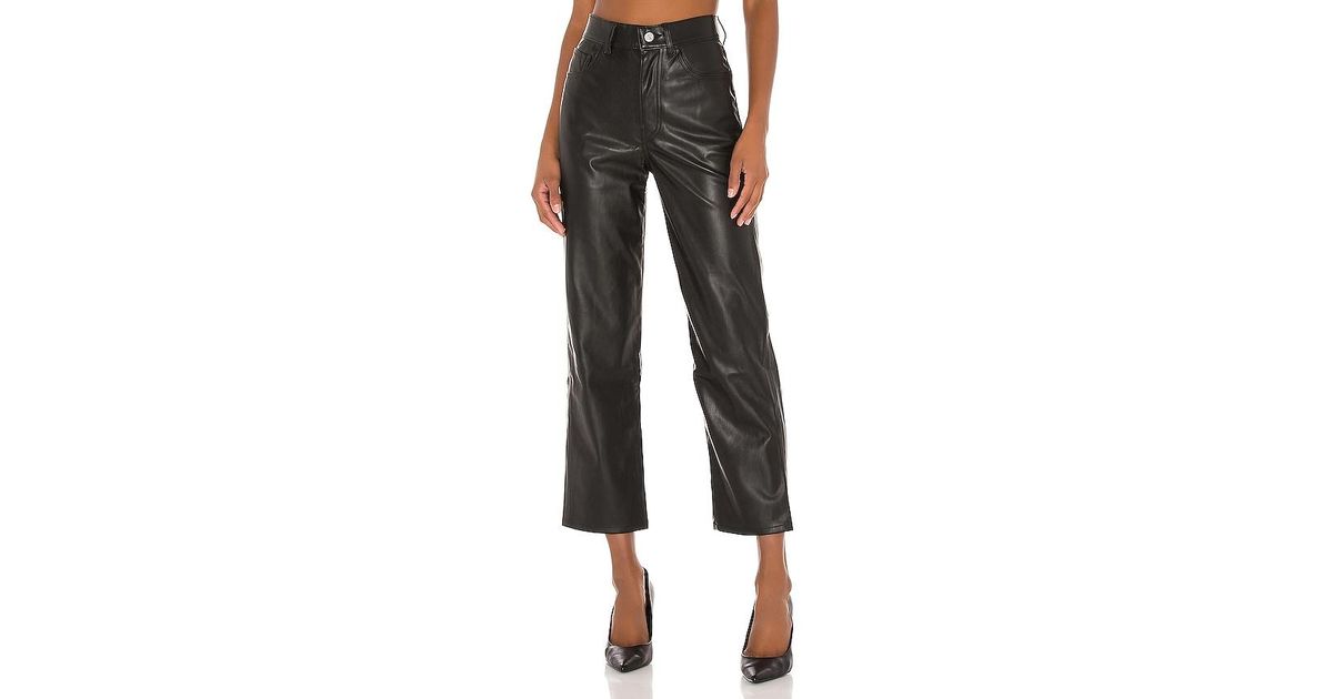Levi's Faux Leather Ribcage Straight in 