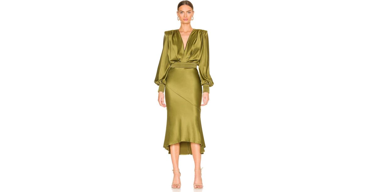 Zhivago Betsy Midi Dress in Green Lyst