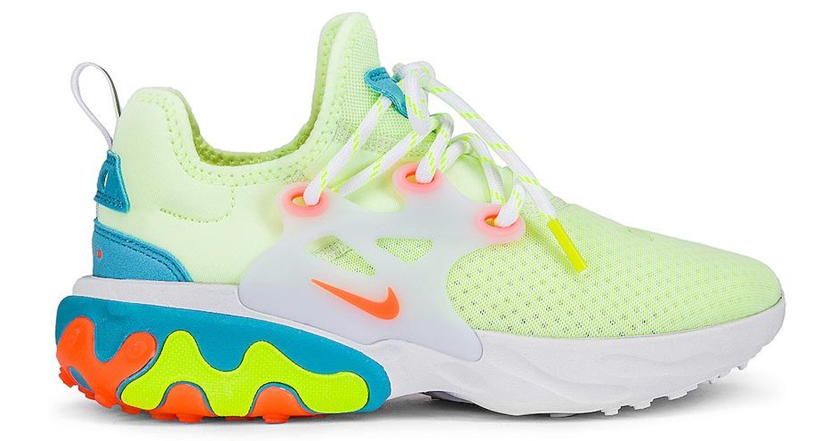 nike react presto womens yellow