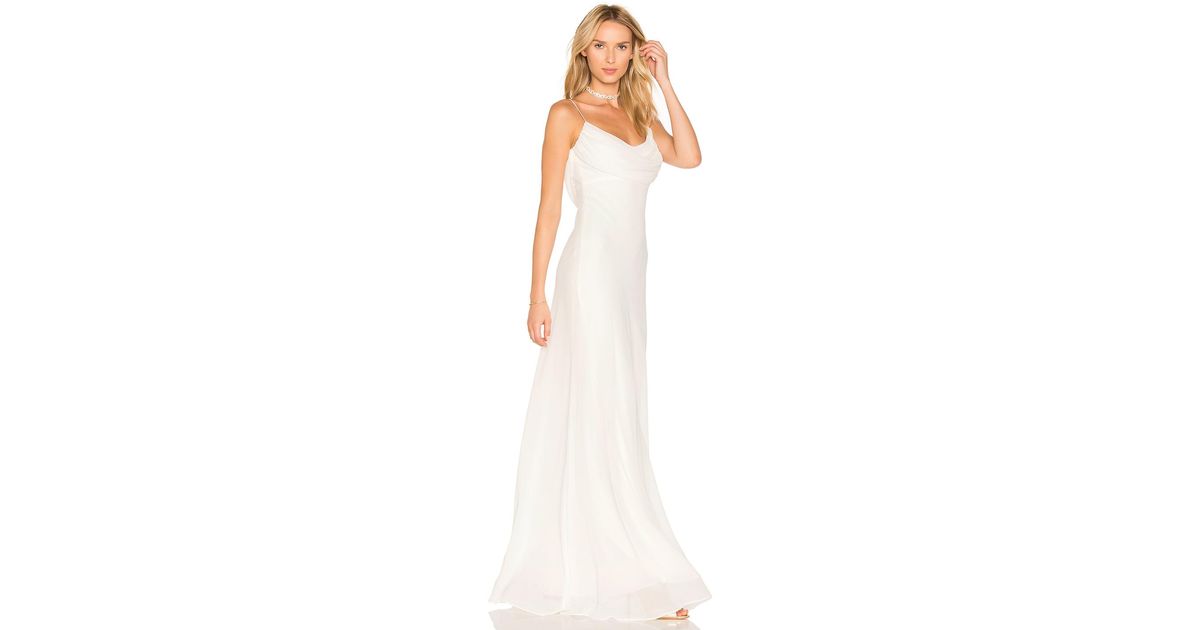 Katie May Synthetic Eden Gown In Ivory White Lyst