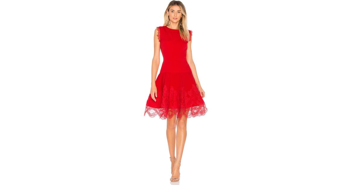 bronx and banco antonia red dress