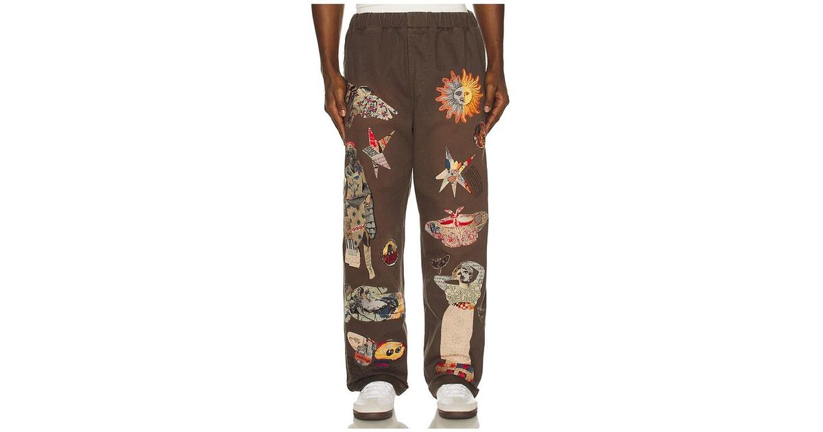 Samuel Zelig Collage Pant in Gray for Men | Lyst