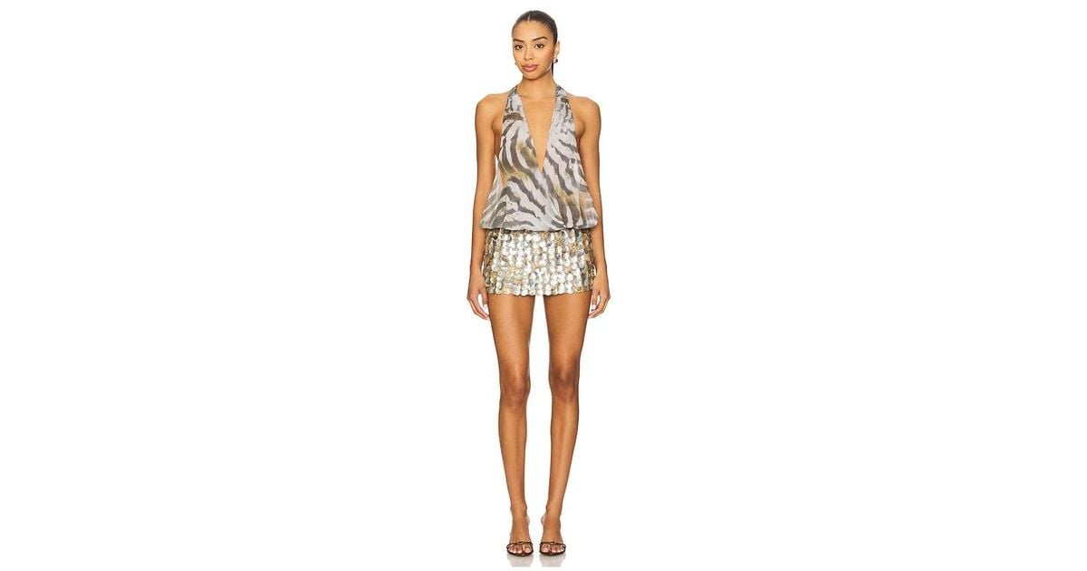 Jaded London Draped Shell Mini Dress | Lyst
