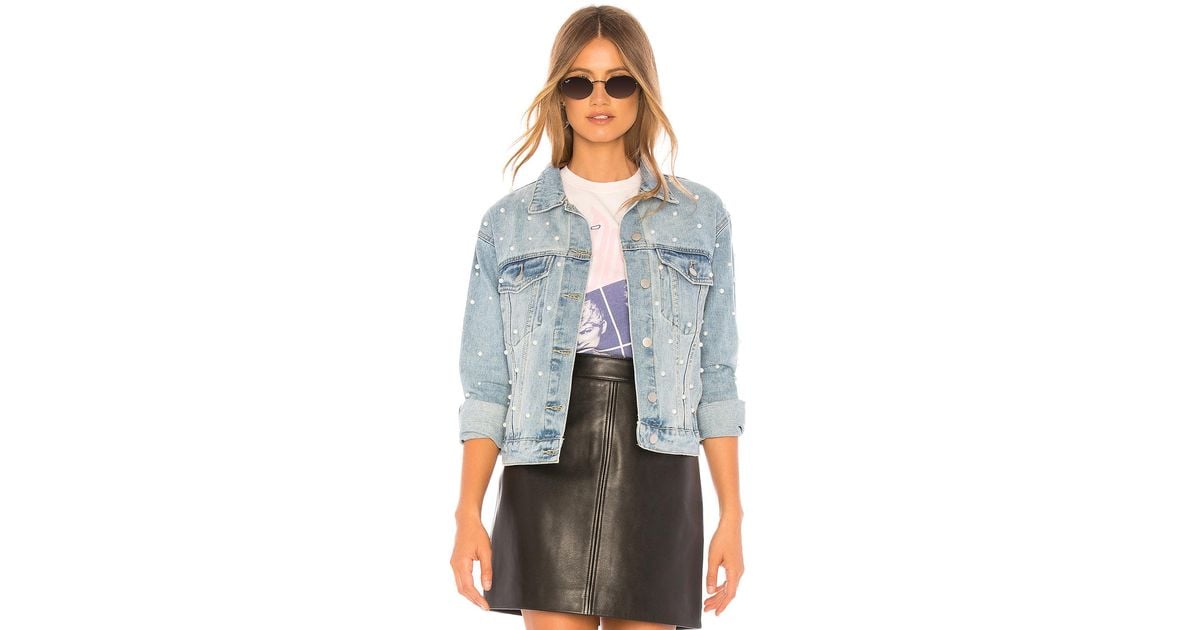 superdown pearl denim jacket