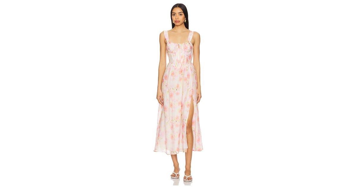 chevron midi dress Smak Parlour Rust & Ivory Spaghetti Strap Chevron Midi Dress XS/0-2