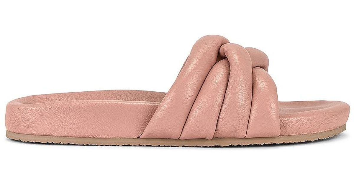 Seychelles Leather Low Key Glow Up Slide in Blush Leather (Pink Seychelles Leather Low Key Glow Up Slide in Blush Leather (Pink