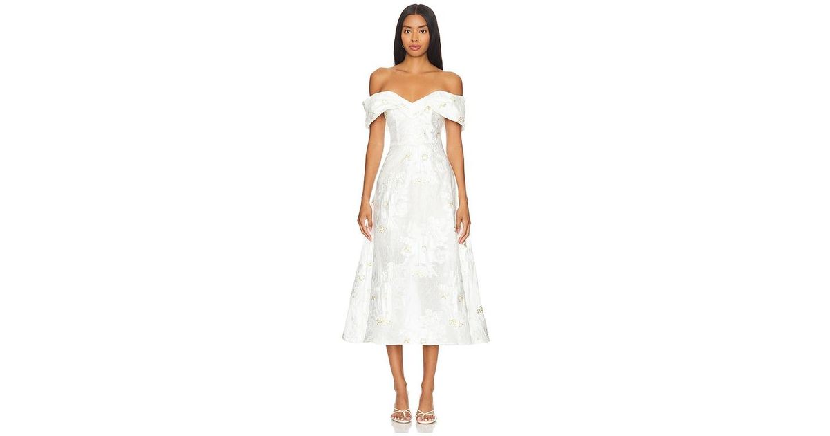 Elliatt Octavia Midi Dress in White