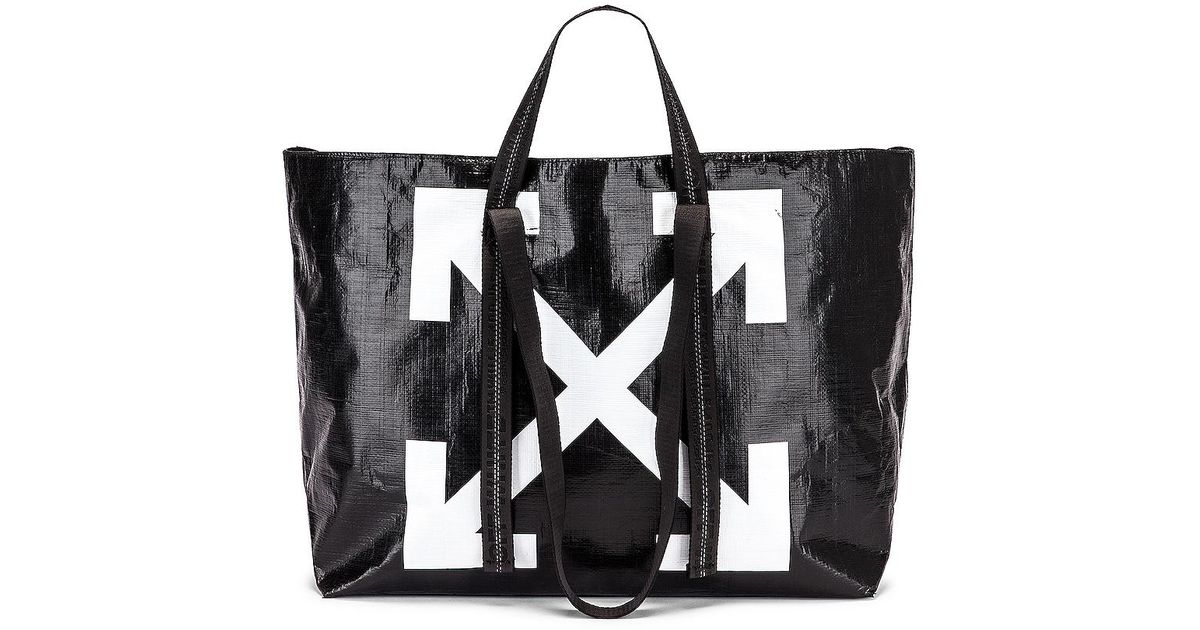 Off-White c/o Virgil Abloh New Commercial Tote Bag in Black
