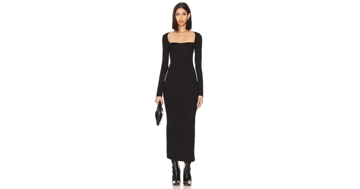 Lovers + Friends X Anja Dujaković Velyne Midi Dress in Black