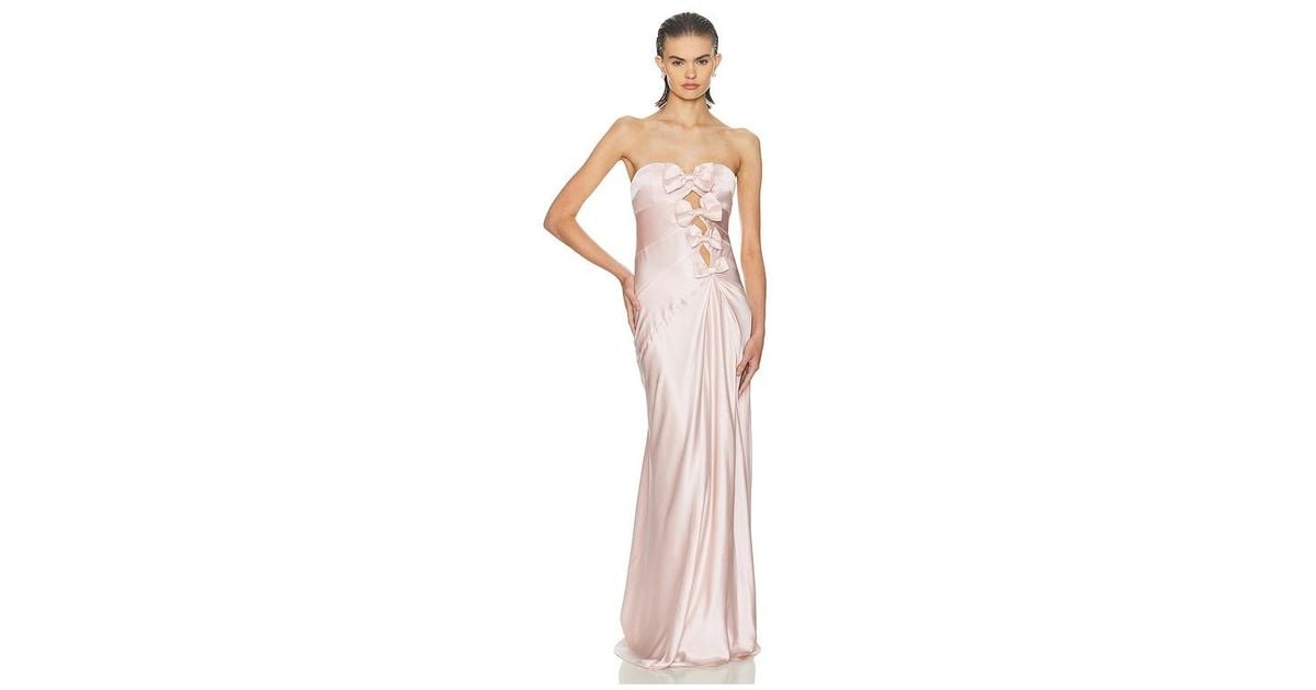 strapless open back dress Light Pink Sheath Cowl Neck Bridesmaid Dresses, MBD228