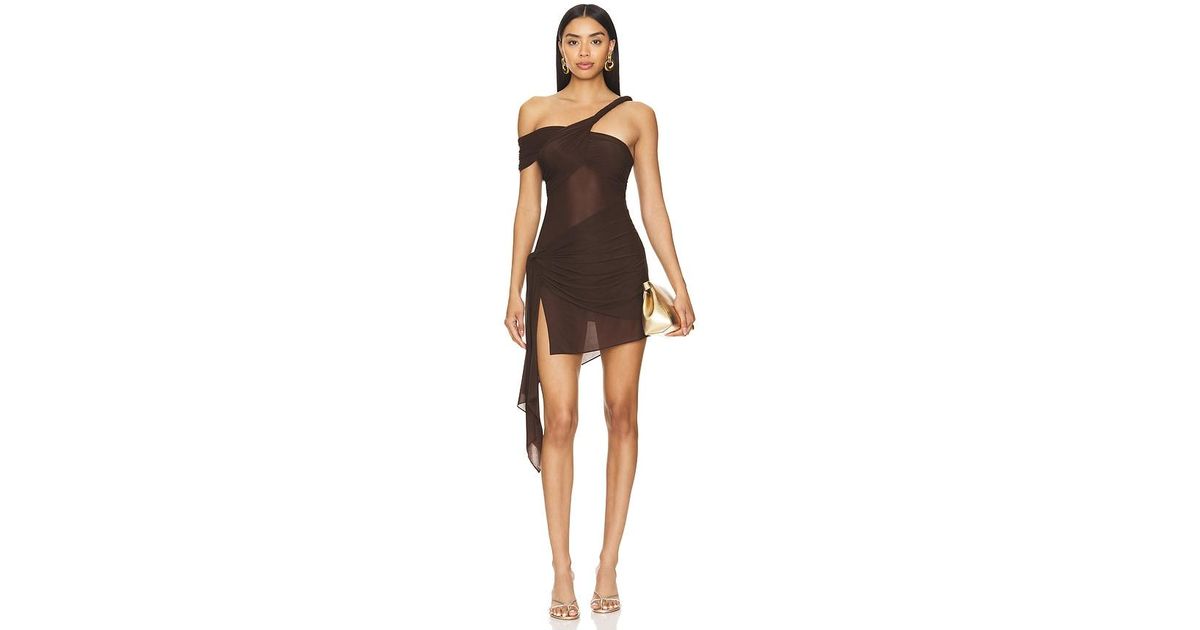ronny kobo izel dress brown GARDENIA DRESS | CULT MIA