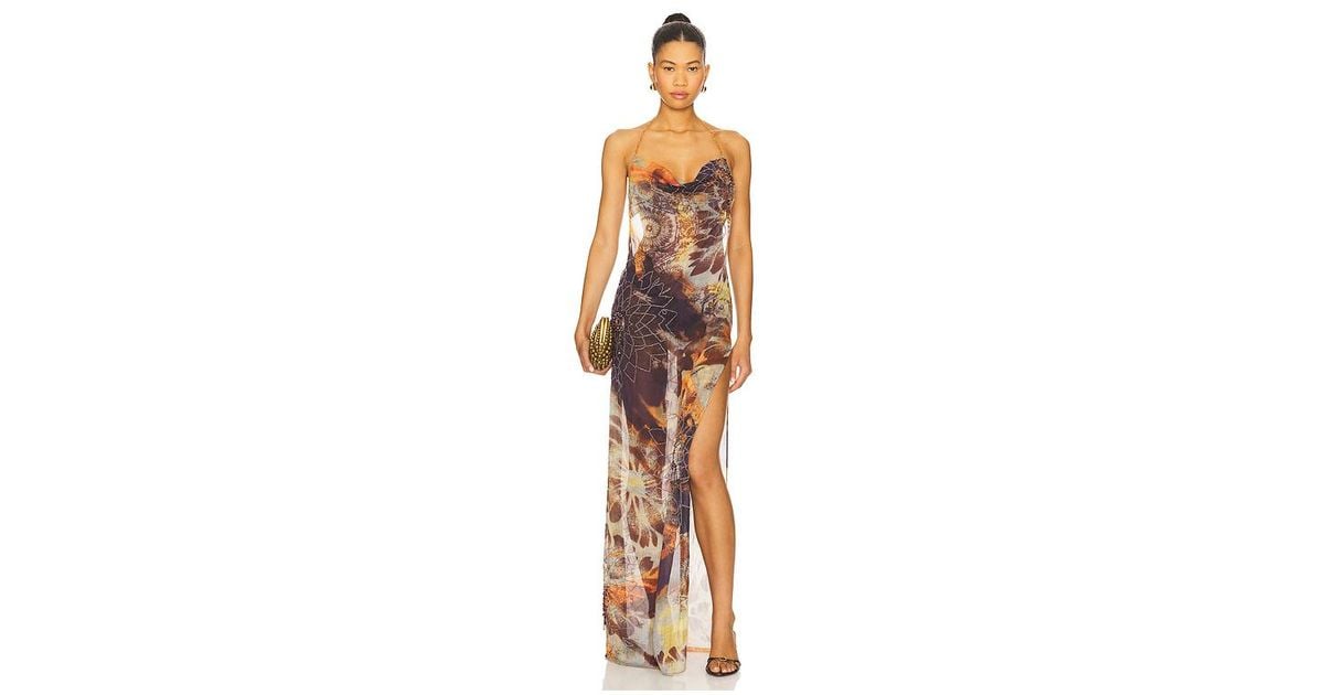 jaded london dahlia hand beaded dress Dahlia Dress – Style Rotate NZ main image 0