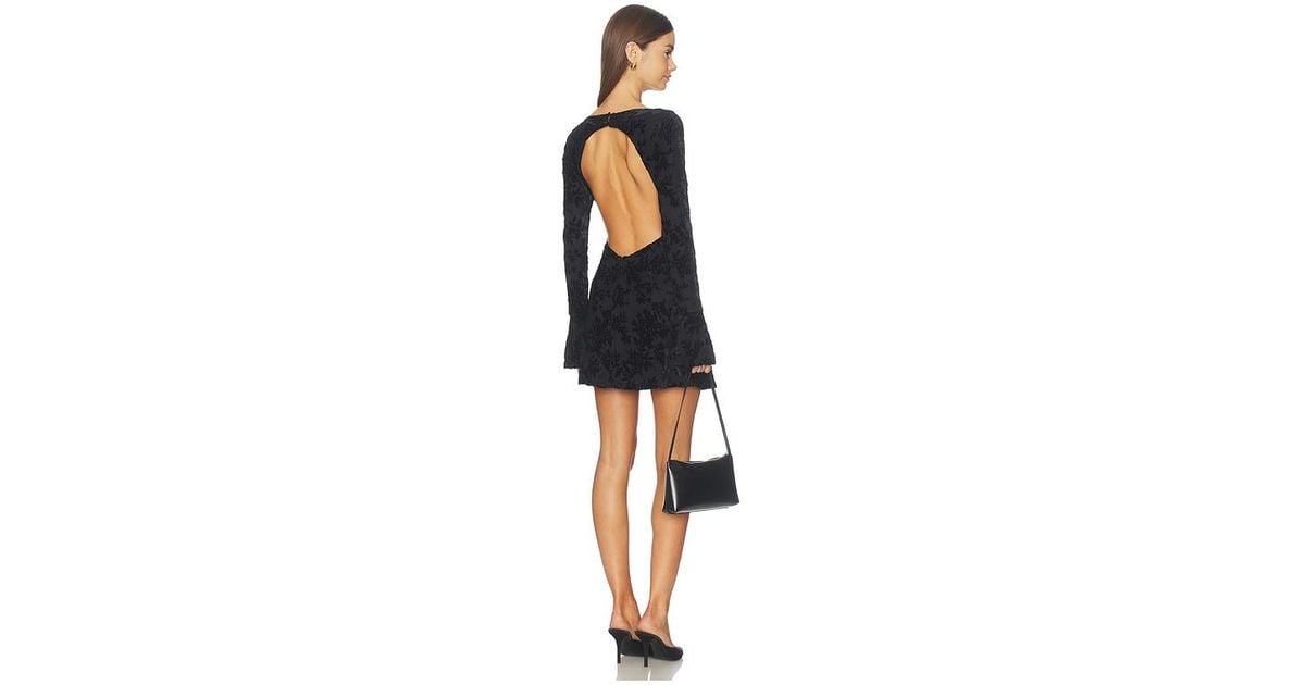 Lovers + Friends Bliss Velvet Burnout Mini Dress in Blue | Lyst