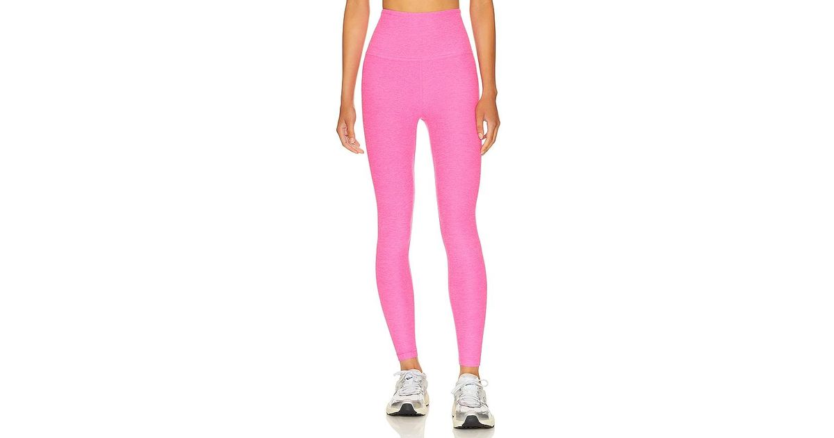 BEYOND YOGA Spacedye Caught In The Midi High Waisted Legging- size Large-  pink