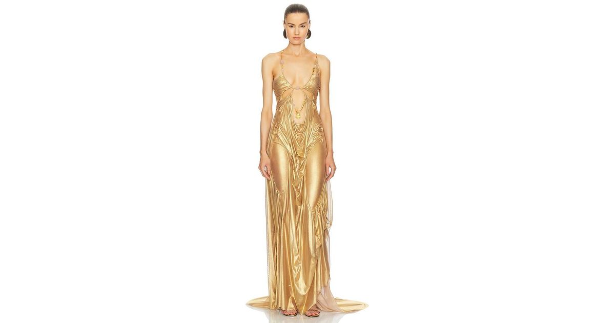 DI PETSA Love Dress in Metallic | Lyst