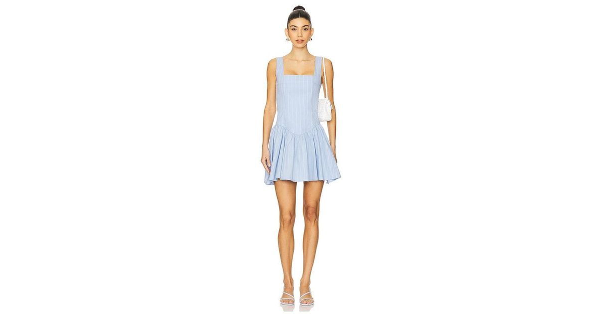 embellished asymmetric corset mini dress Briar in Sky Blue while the lace Lacey Corset set – COLOR:Blue Multi Kpop