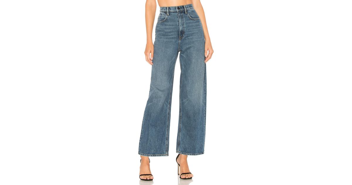 Alexander Wang Denim Crush Wide Leg in 