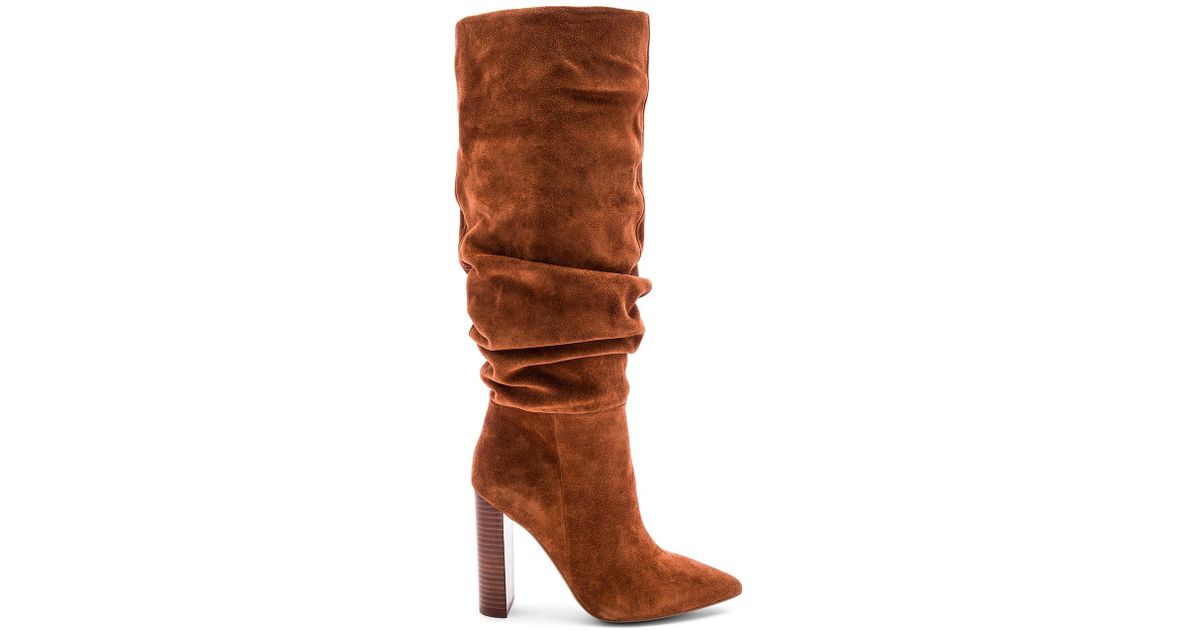 steve madden boots cognac