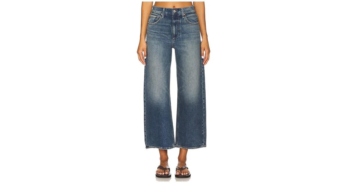 PAIGE Arellia Ankle Barrel Leg Jeans in Blue | Lyst