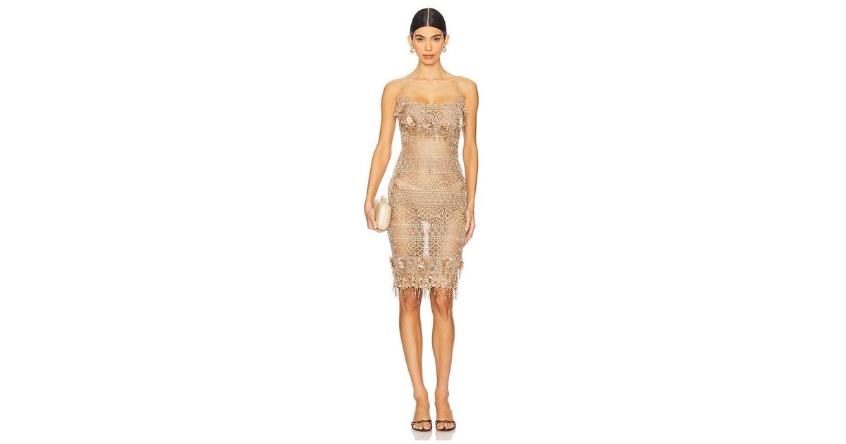 mirror palais dress gold THE STARLITE GOWN main image 0