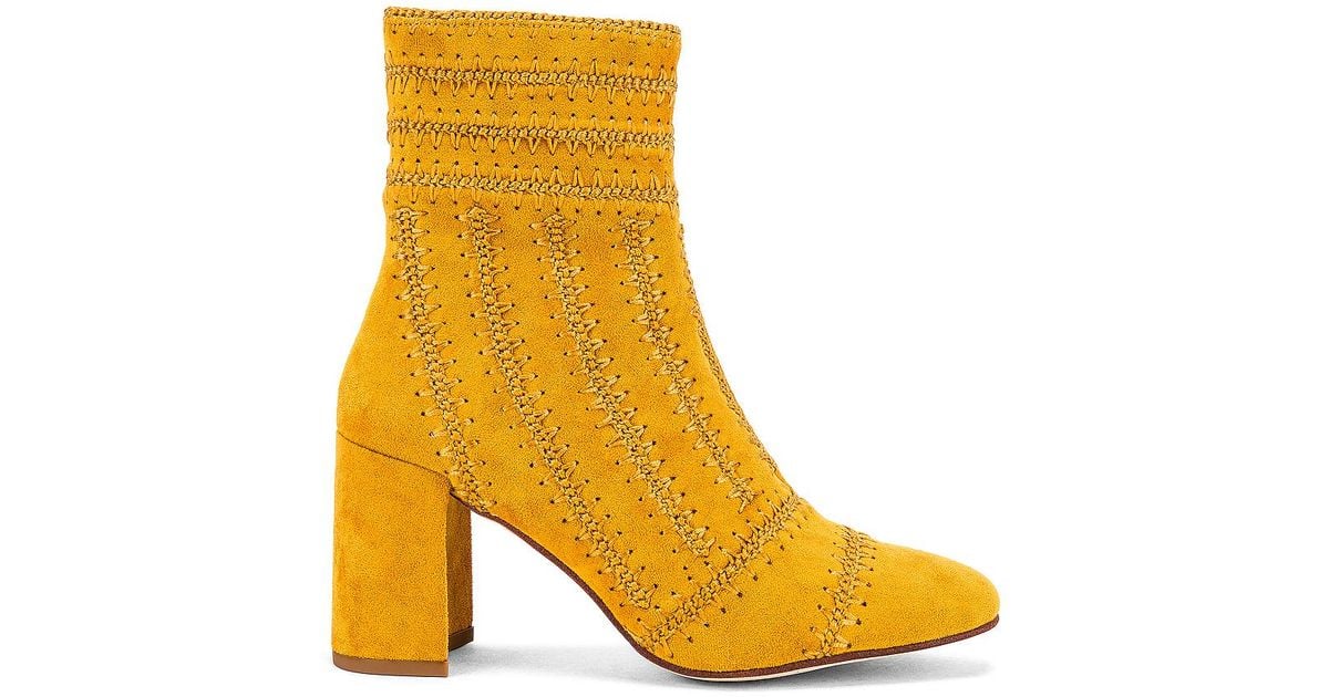 jeffrey campbell rosalee bootie mustard suede