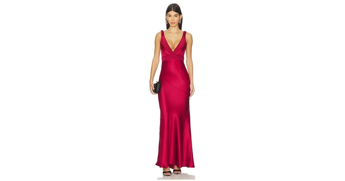 zhivago red dress ZHIVAGO Super Rad Red Sequin Open Back Gown - Size 4 - Excellent Condition