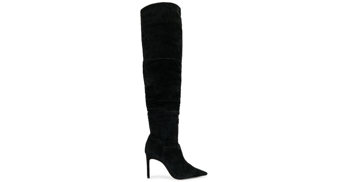 Schutz Leather Ashlee Over The Knee Boot in Black | Lyst