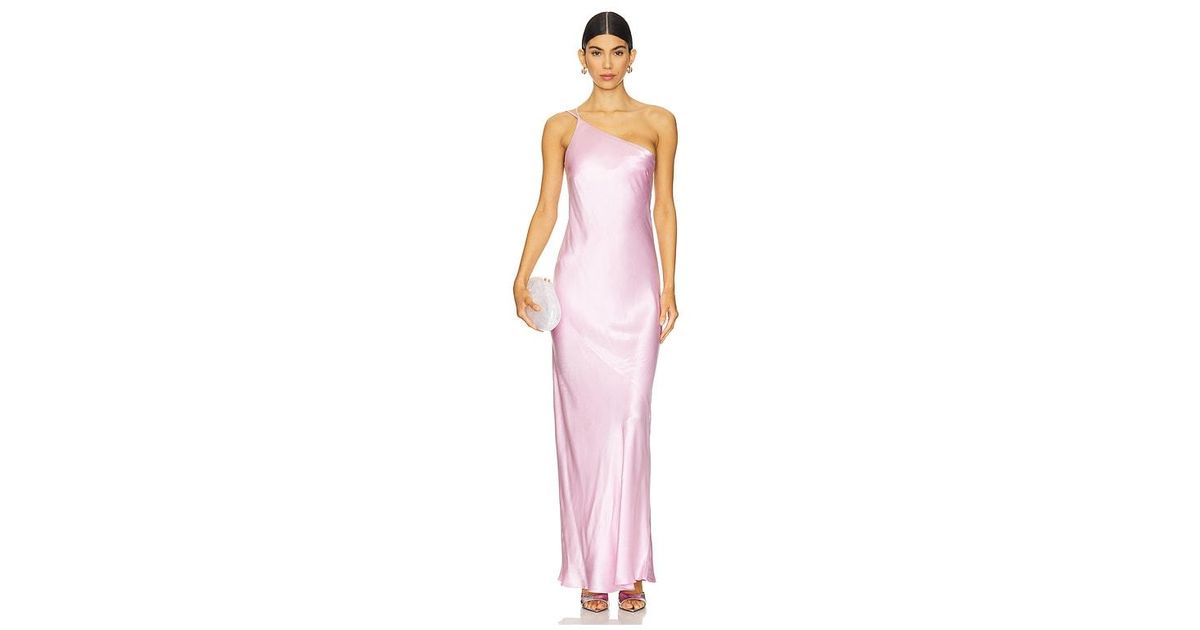 chinese dress ladies La Lune One Shoulder Cowl Back Maxi Dress