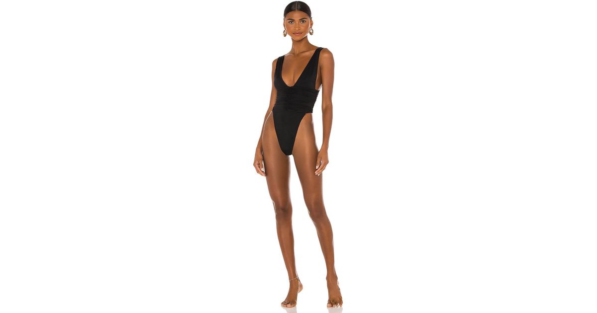 RIOT SWIM Echo One Piece In Black Lyst