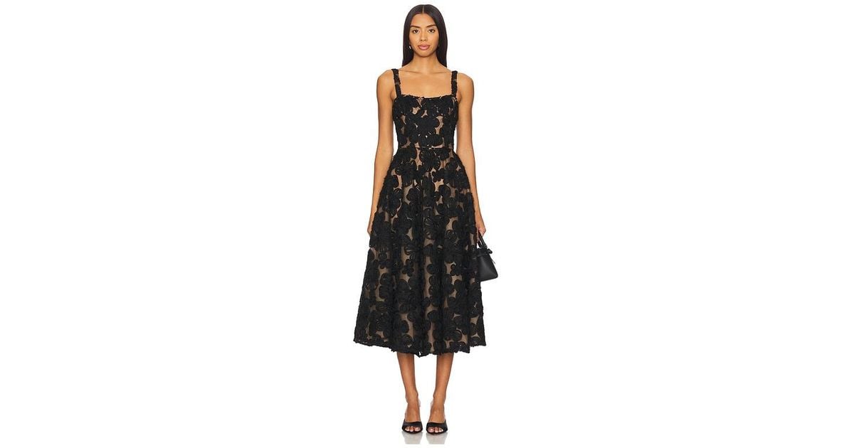 bronx and banco sabrina embroidered a line midi dress A-Line Floor Length Chiffon Little White Dress COCOMELODY 100035, 20 Days / Ivory / US22-UK24-EUR52