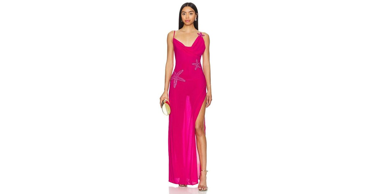 Leslie Amon X Revolve Flowy Starfish Maxi Dress in Pink | Lyst