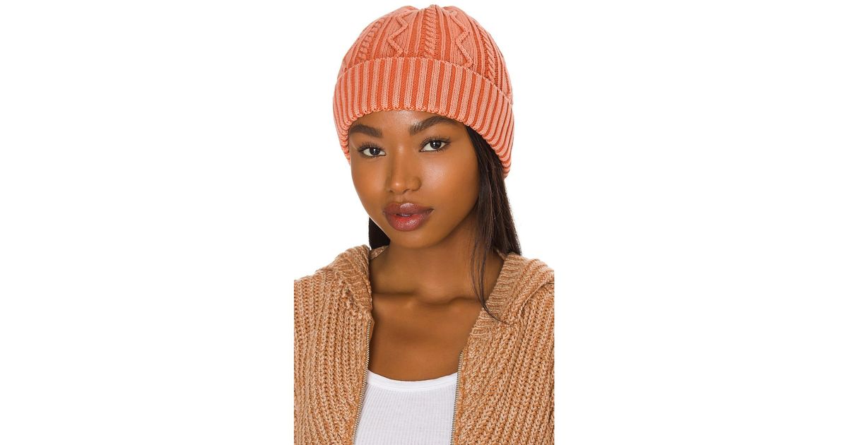 Cotton Stormi Washed Cable Beanie 