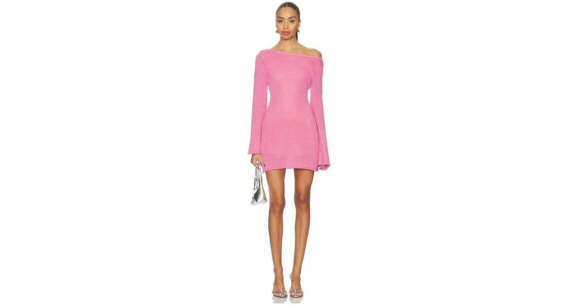 knee length dresses for ladies Asta Resort Maya Longsleeve Mini Dress