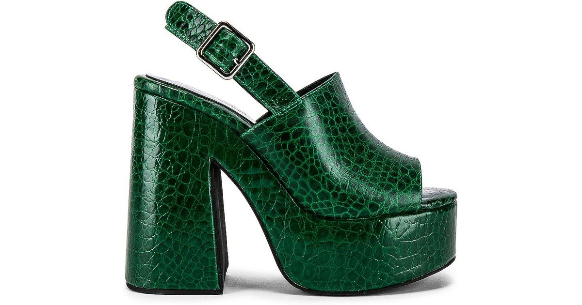 Jeffrey Campbell Mattix Platform in Green | Lyst