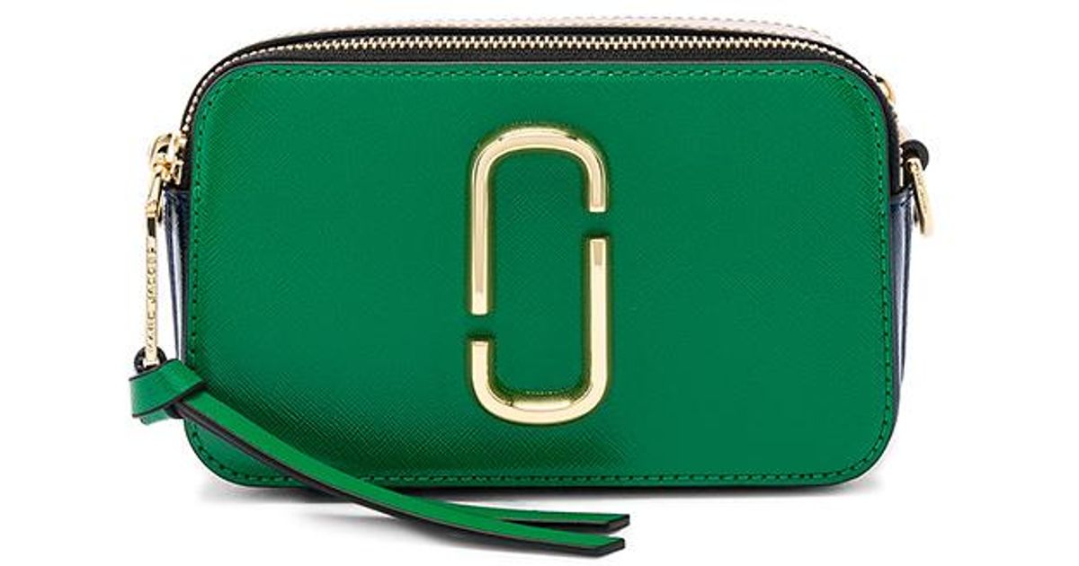 Marc Jacobs Leather Snapshot Crossbody in Green Lyst