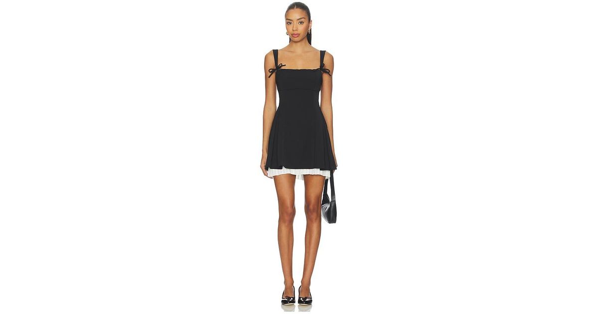 MORE TO COME Josianne Mini Dress in Black | Lyst UK
