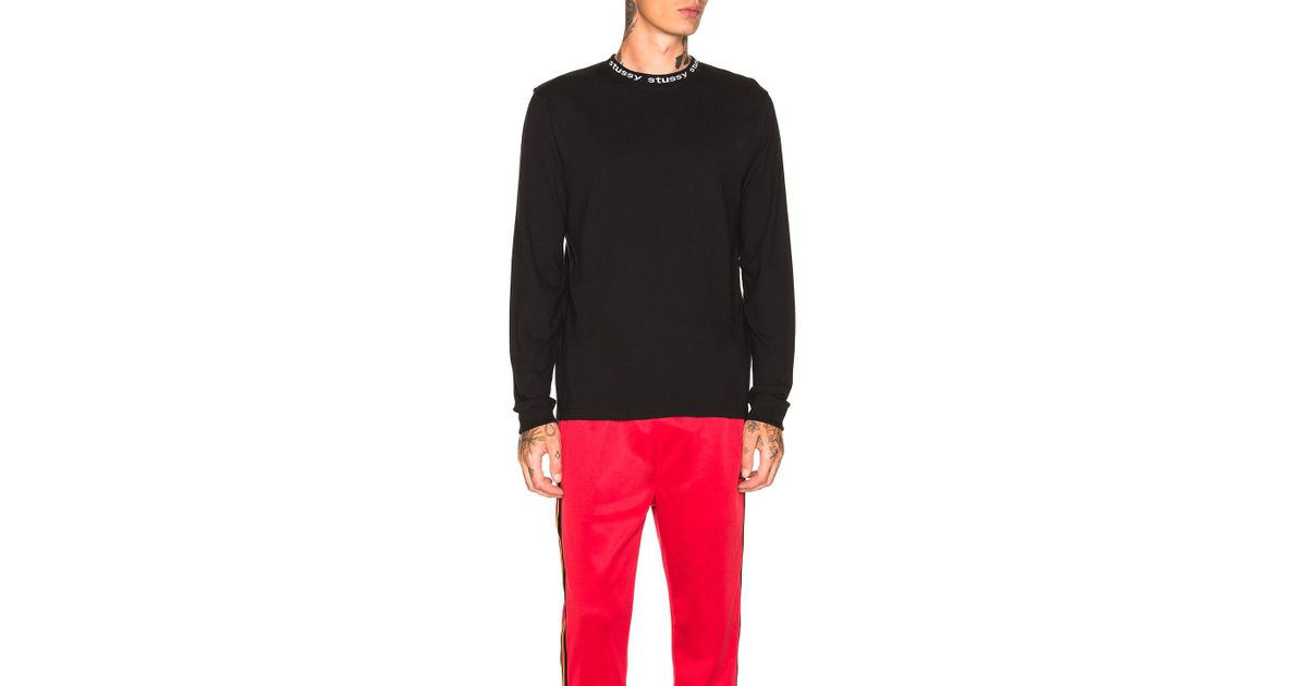 stussy owen long sleeve crew sweatshirt