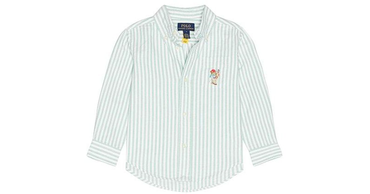 Polo Ralph Lauren Long Sleeve Classic Oxford Striped Sport Shirt in ...