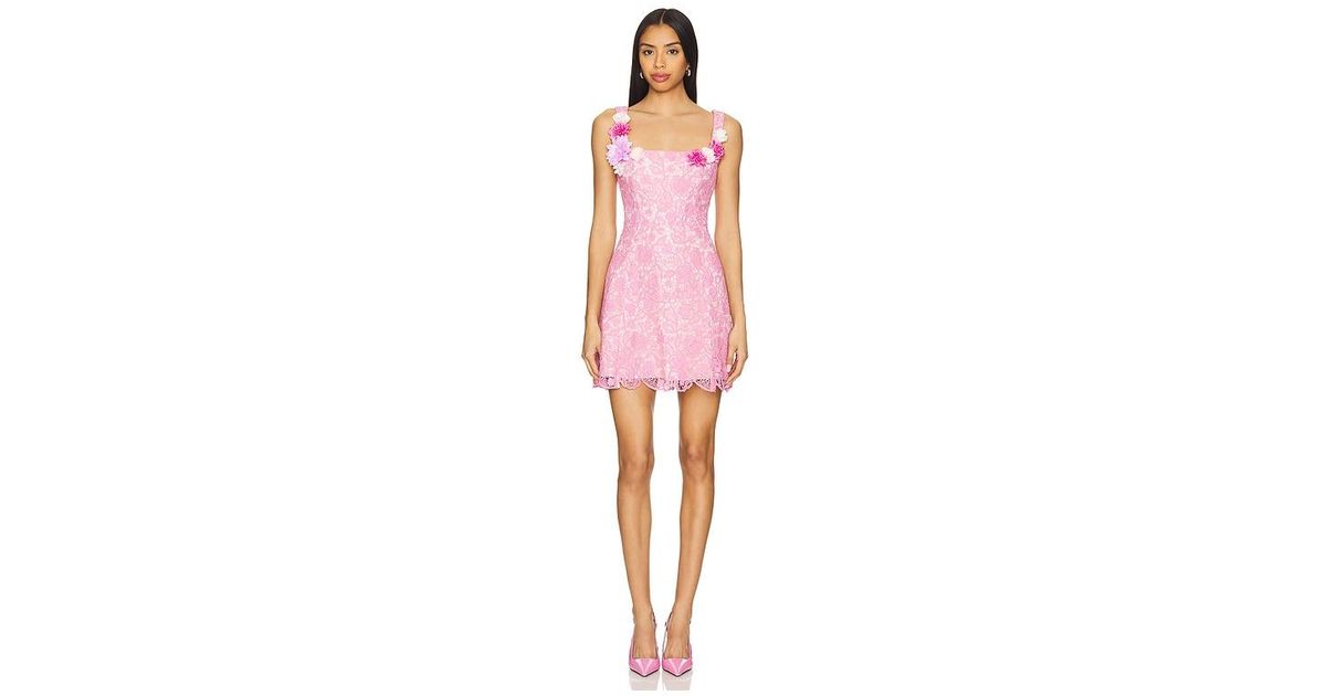 revolve pink mini dress Andria Strapless Mini Dress