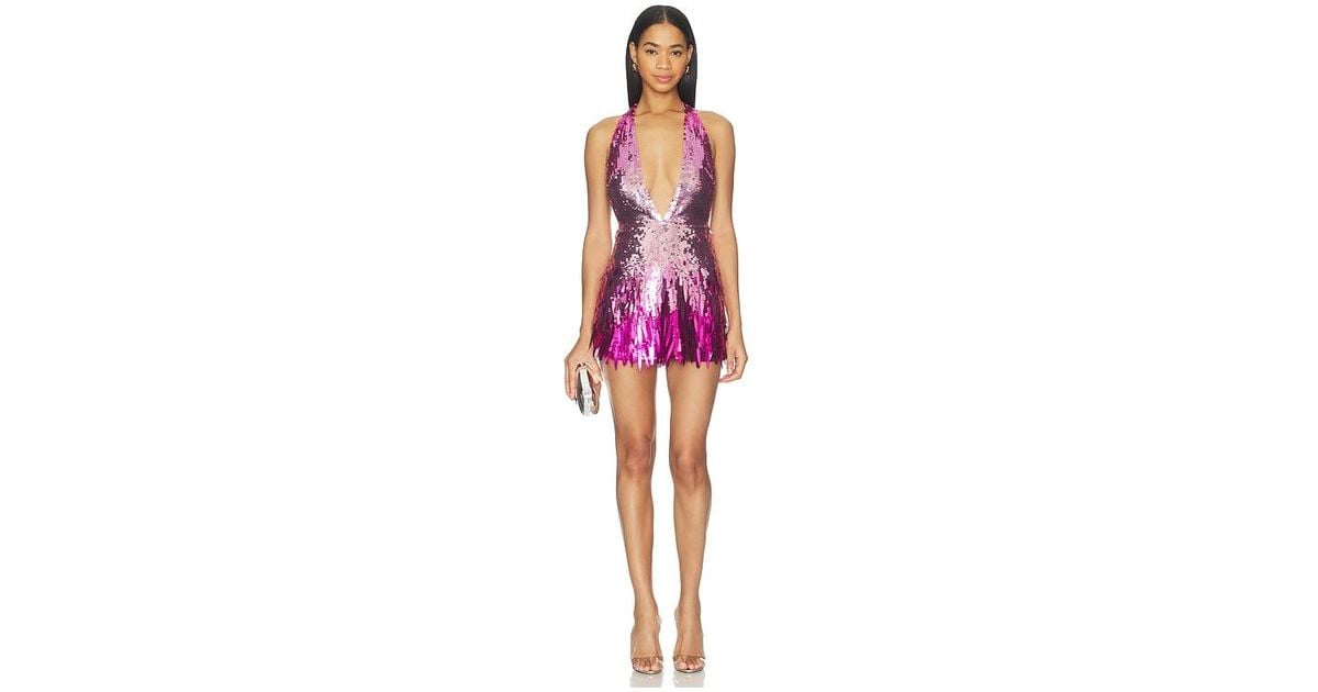 retrofete kinara sequin dress retrofete Kinara Sequin Dress in Silver & Gold