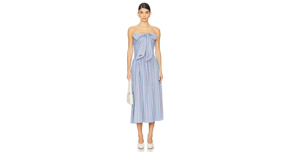 knee length dresses for ladies Damson Madder Mia Midi Dress