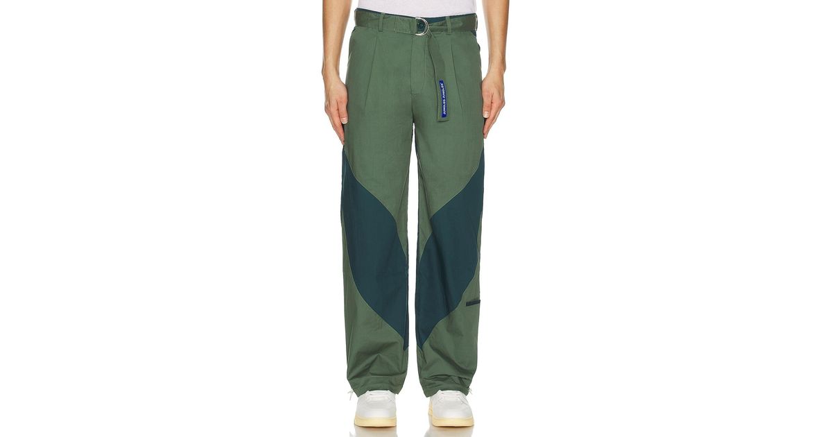 JUNGLES JUNGLES Slant Pants in Green for Men Lyst