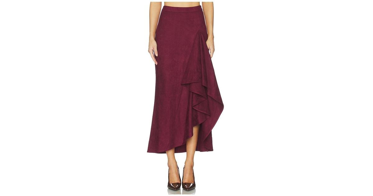 Line Randi Valen Line & Dot Valen Skirt in Red | Lyst