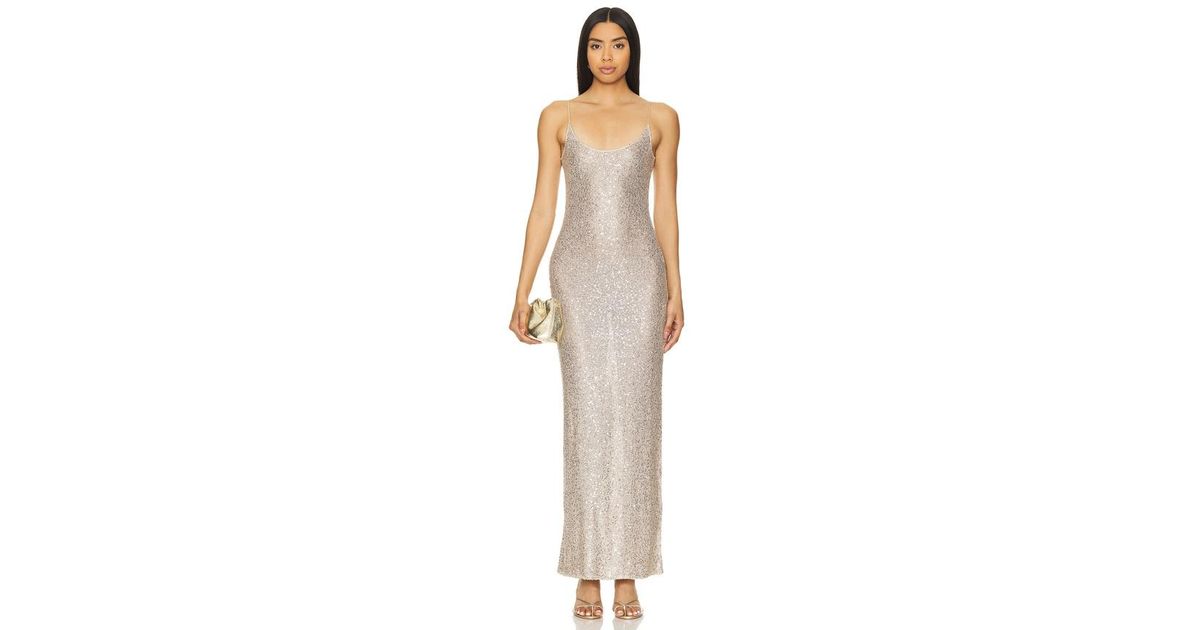 Lovers + Friends Rossa Maxi Dress in Natural | Lyst
