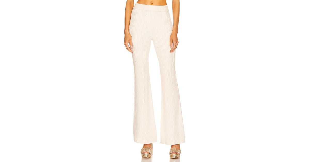 House of Harlow 1960 Cotton Akari Wide Leg Pant in Ivory (Natural) | Lyst