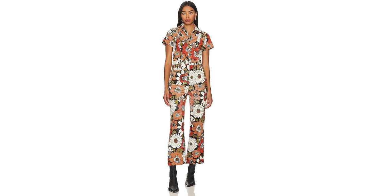 Show Me Your Mumu Women's Daria Jumpsuit - V-Neck, Wide Leg, Wrap Front Maxi Dress Style